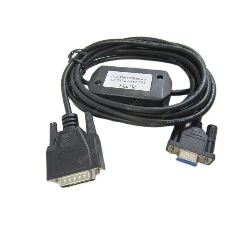 Elecalt Rs232 Pc Tty Pc To Tty Adapter Programming Cable For Simatic S5 Plc 6es5734 1bd Db15 Cabo Plc Electrical Wires Aliexpress