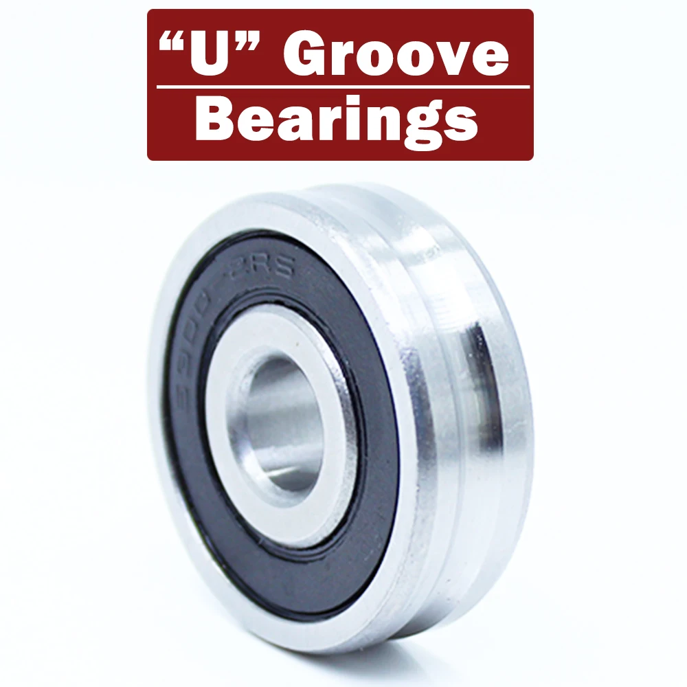 

Outer Ring With U-groove Bearing 5*16*5 mm (10 PCS) Wire Cable Pulley Bearing Walking Heavy Pulley Crane U Groove Wheel Bearings