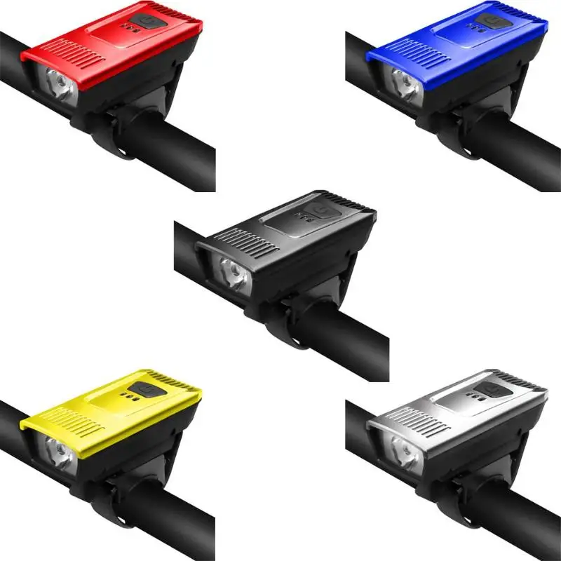 Bike Front Light USB Rechargeable 4 Mode Bicycle Headlight Flashlight Lamp