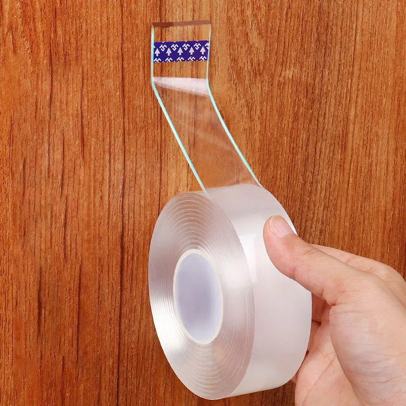 1/2/3/5m Double Sided Nano Tape Washable Fixed Carpet Socket Adhesive...