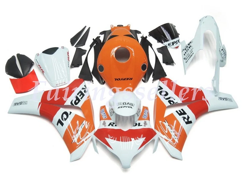 

Injection New ABS Full fairings kit Fit For HONDA CBR1000RR 2008 2009 2010 2011 CBR1000RR 08-11CBR1000 Fairing White red orange