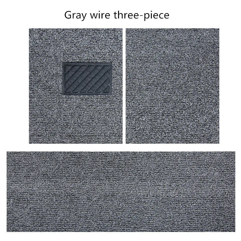 Gray (3pcs) Cutable автомобильные коврики ПВХ проволочная петля коврик для ног авто аксессуары для интерьера украшение Быстрое Высыхание Легко мыть Нескользящие - Название цвета: Gray (3pcs)