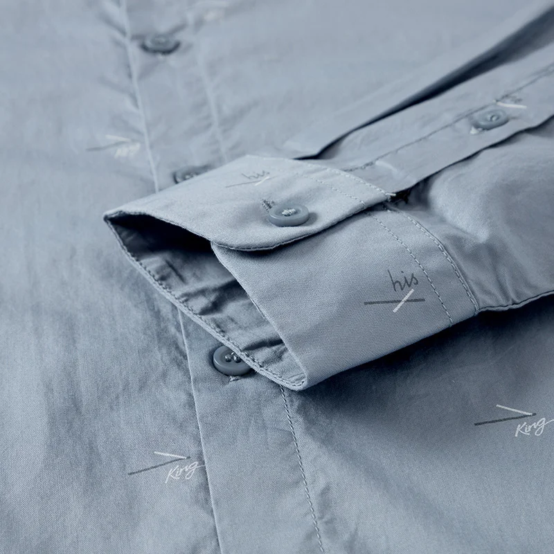 Semir, модная новинка, мужская рубашка с длинным рукавом,, контрастный цвет, с буквенным принтом, рубашки ins, супер пламя рубашка, красивый мужчина