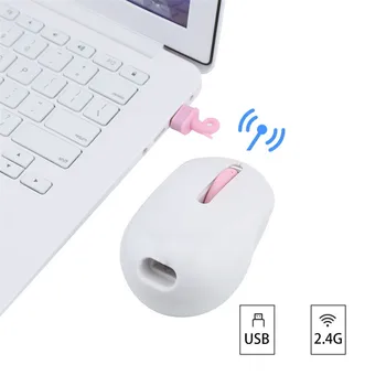 

Cute Pig Creative Design Wireless Mouse Portable Mini Mute Mouse 2.4Ghz Wireless 1200DPI Easy Office Work Mouse z0910
