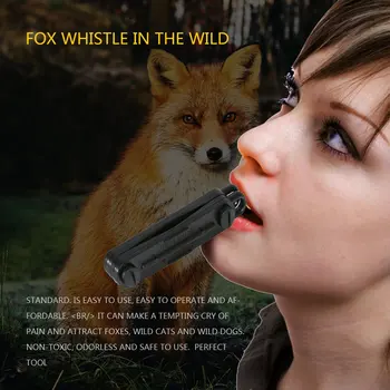 

1 PC Black Outdoor Fox Down Fox Blaster Call Whistle Predator Hunting Camping Calling Rabbit Game Caller Animal Drop Shipping