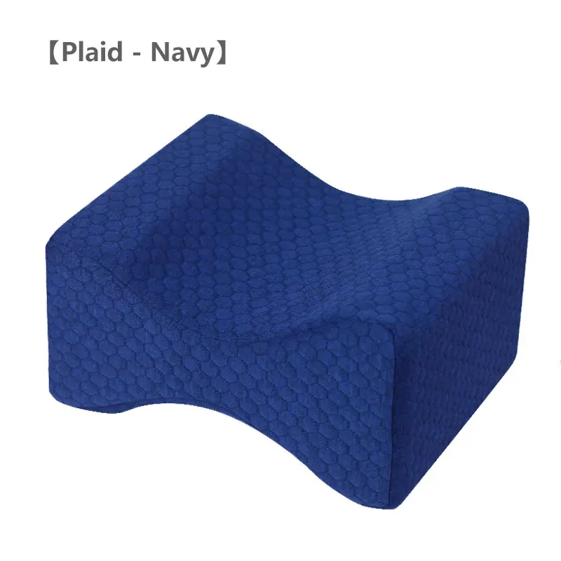 Plaid-Navy Подушка для сна для ног, для боковых Спящих, медленный отскок, пены памяти, подушка для колена, беременность, облегчение боли в ногах, подушка, расслабляющая мышцы ног - Цвет: Plaid-Navy