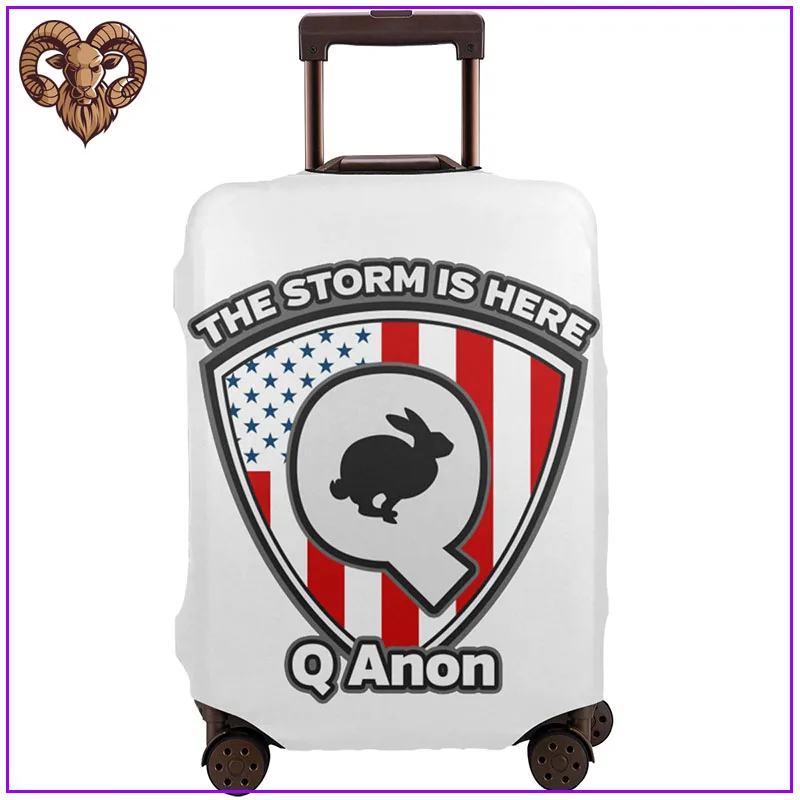 QAnon аксессуары для путешествий Защитная крышка багажа 28 дюймов винтажный багаж