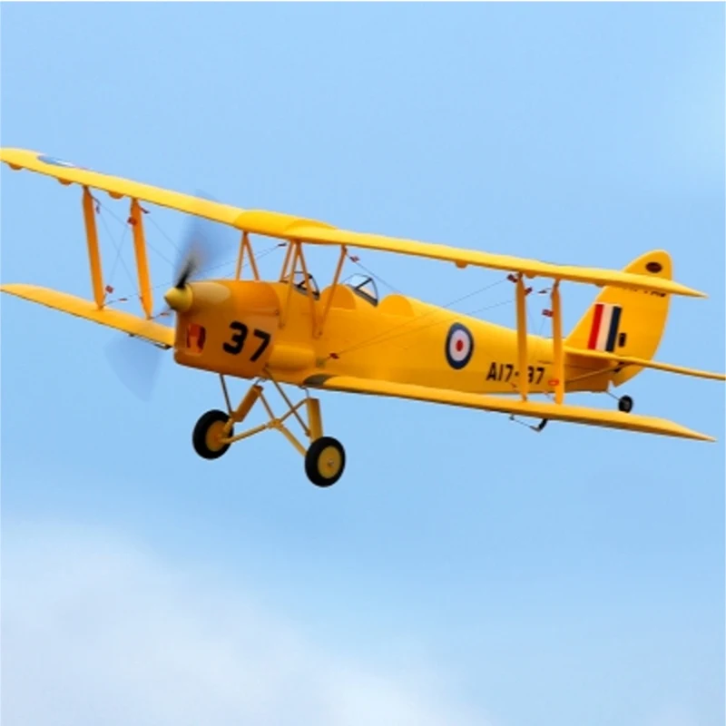 US $228.79 Dynam Tiger Moth V2 1270mm Wingspan Epo Biplane Warbird Beginner Model Building Rc Airplane Drone Pnp With Upgraded Power System