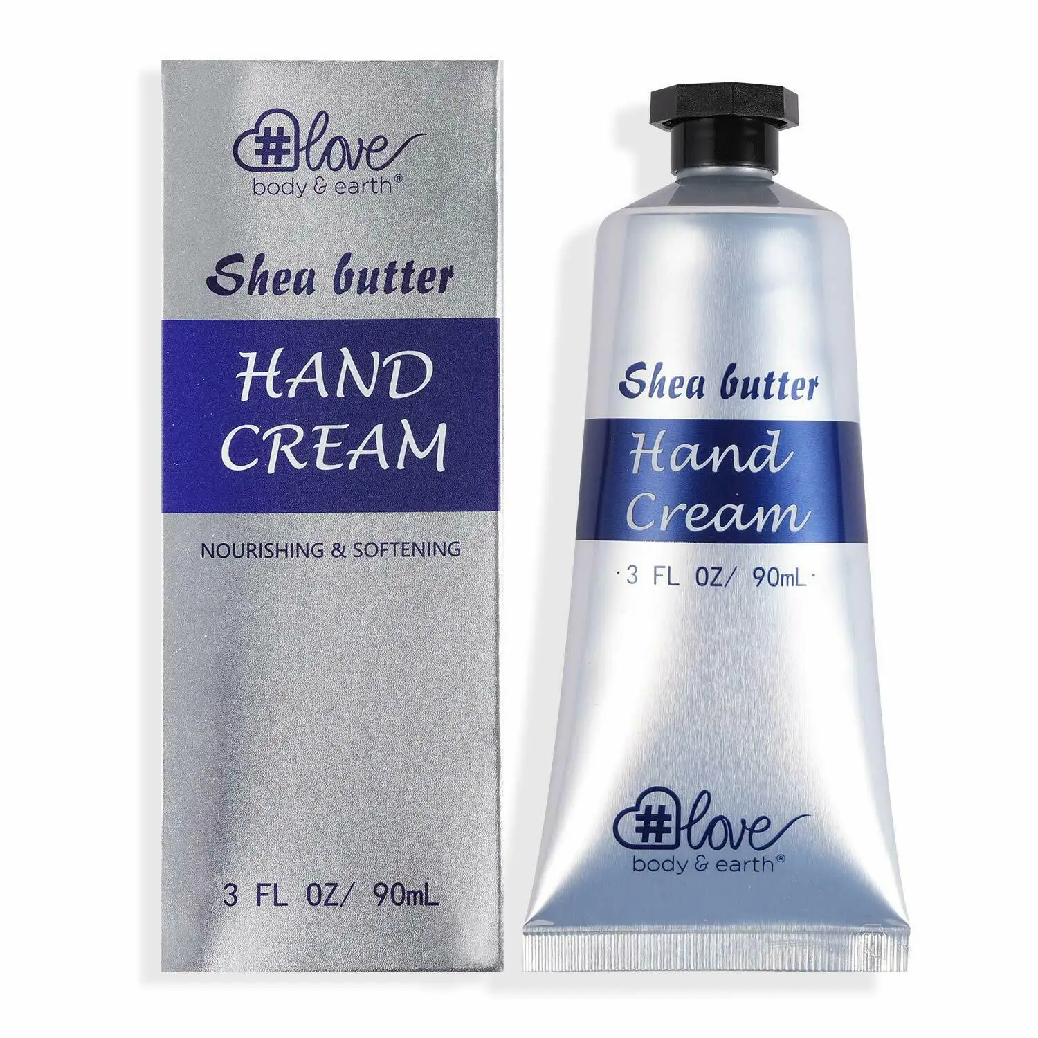 

Body & Earth Love's 3oz/90ml Nourishing and Softening Hand Cream Enriched with Shea Butter