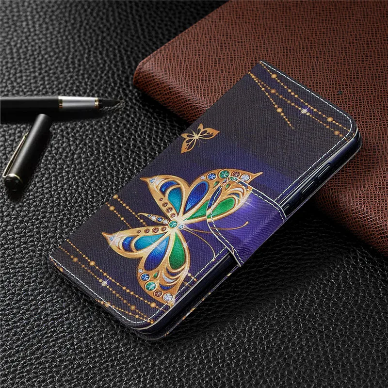 Leather Magnetic Flip Wallet Phone Case Cover - Premium  with Card Slots and Stand