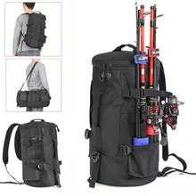 Многофункциональная Наплечная Сумка для рыбалки, водонепроницаемый рюкзак для рыболовных снастей, чехол для удочки, сумка для хранения