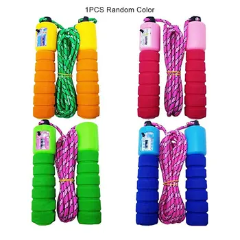 

2.8m Adjustable Crossfit Exercise Fast Speed Counting Jump Skip Rope Skipping Wire Calories Gym Flexible Soft Plastic Rope 1 Pcs