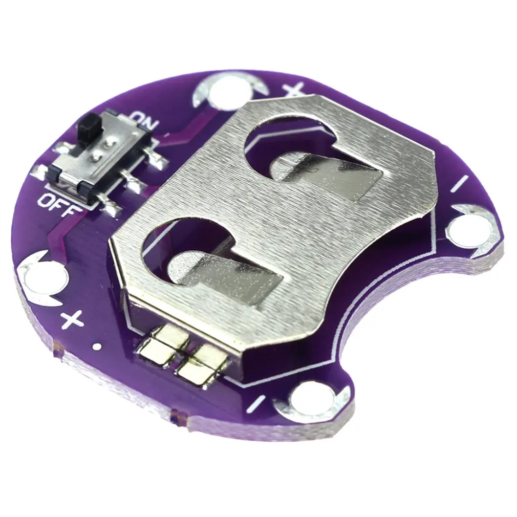 

Mini Size High Quality Coin Cell Battery Holder Module For LilyPad CR2032 Battery Mount Module For Arduino