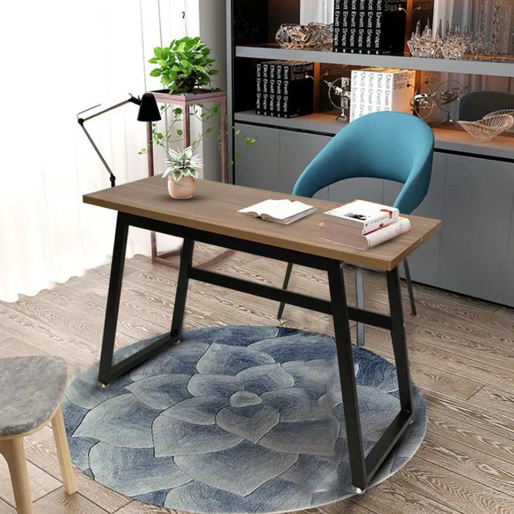 Rustic Wood Computer Desk Vintage Industrial Home Office Desk with Heavy-Duty Metal Base Works As Writing Desk Study Table TB Rustic Wood Computer Desk Vintage Industrial Home Office Desk with Heavy-Duty Metal Base Works As Writing Desk Study Table TB