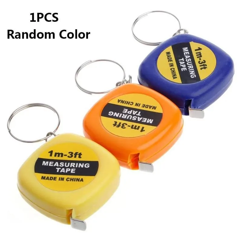 Mini Steel Tape Measure Children Height Ruler Keychain Easy