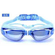 Очки для взрослых, цельные наушники, очки для плавания, очки для близорукости, очки для плавания с гальваническим покрытием, противотуманные плавательные очки