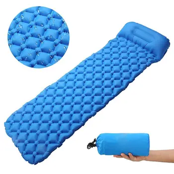 

Ultralight Inflatable Cushion Sleeping Pad Camping Mat With Pillow Air Mattress Sleeping Bed Beach Mat Sofa Three Seasons