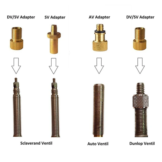 Adapteraufsätze für Luftpumpen 6er-Set