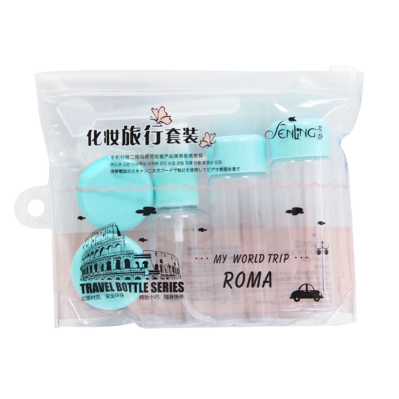 7 Pcs Spray Bottle Cosmetics Sub bottle Set Bottle 40ml 25ml 10g Portable Travel Set Bottle 3
