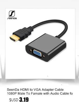 SeenDa 1080P микро HDMI к HDMI адаптер Мужской к женскому HDMI удлинитель-адаптер с конвертером для телефона планшета HDTV камеры