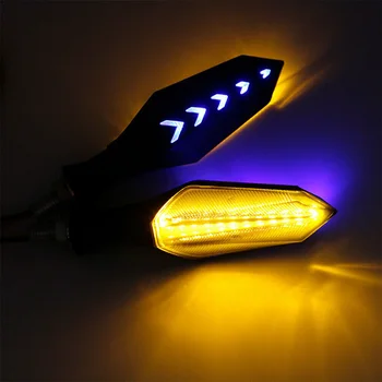 

Motorcycle Turn Signals LED Light E24 Flowing Water Blinker Flashing Indicator Bendable Tail Stop Signal moto lights