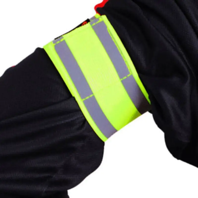 

High-quality Cycling Riding Super Reflective Safety High-elastic Band Night Warming Leg Arm Wrist Strap Tape New