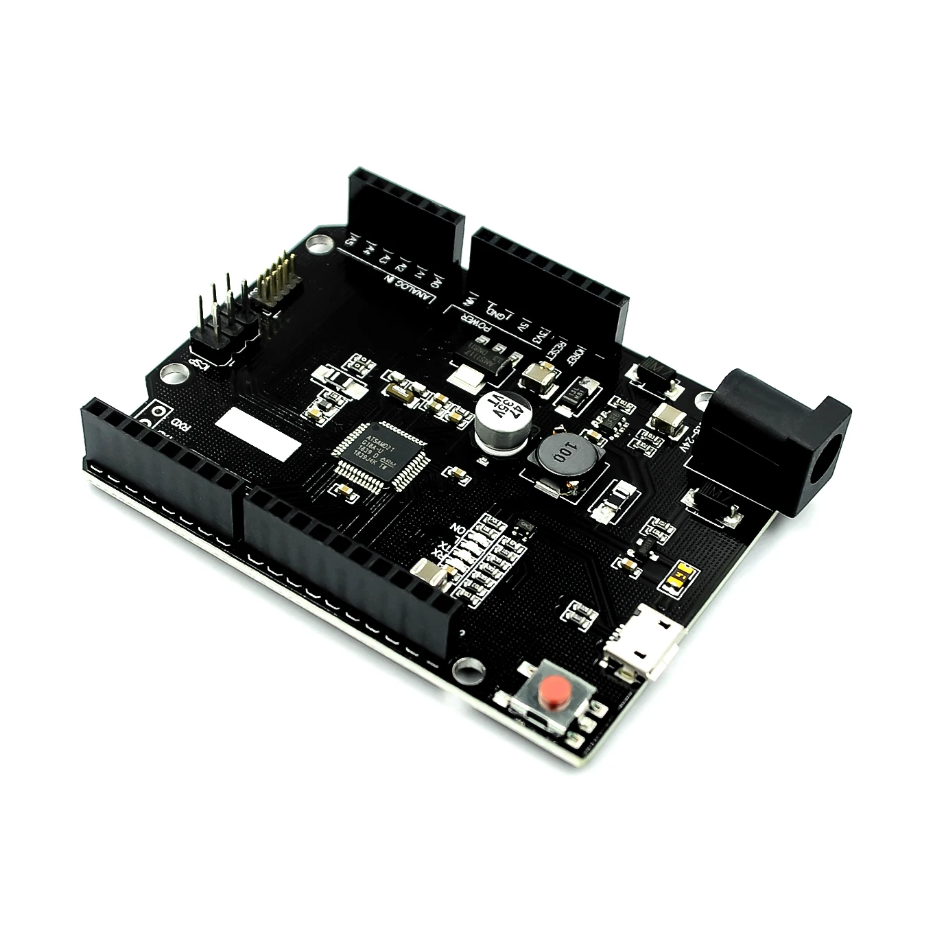 SAMD21 M0. 32-bit ARM Cortex M0 core. Compatible for Arduino Zero