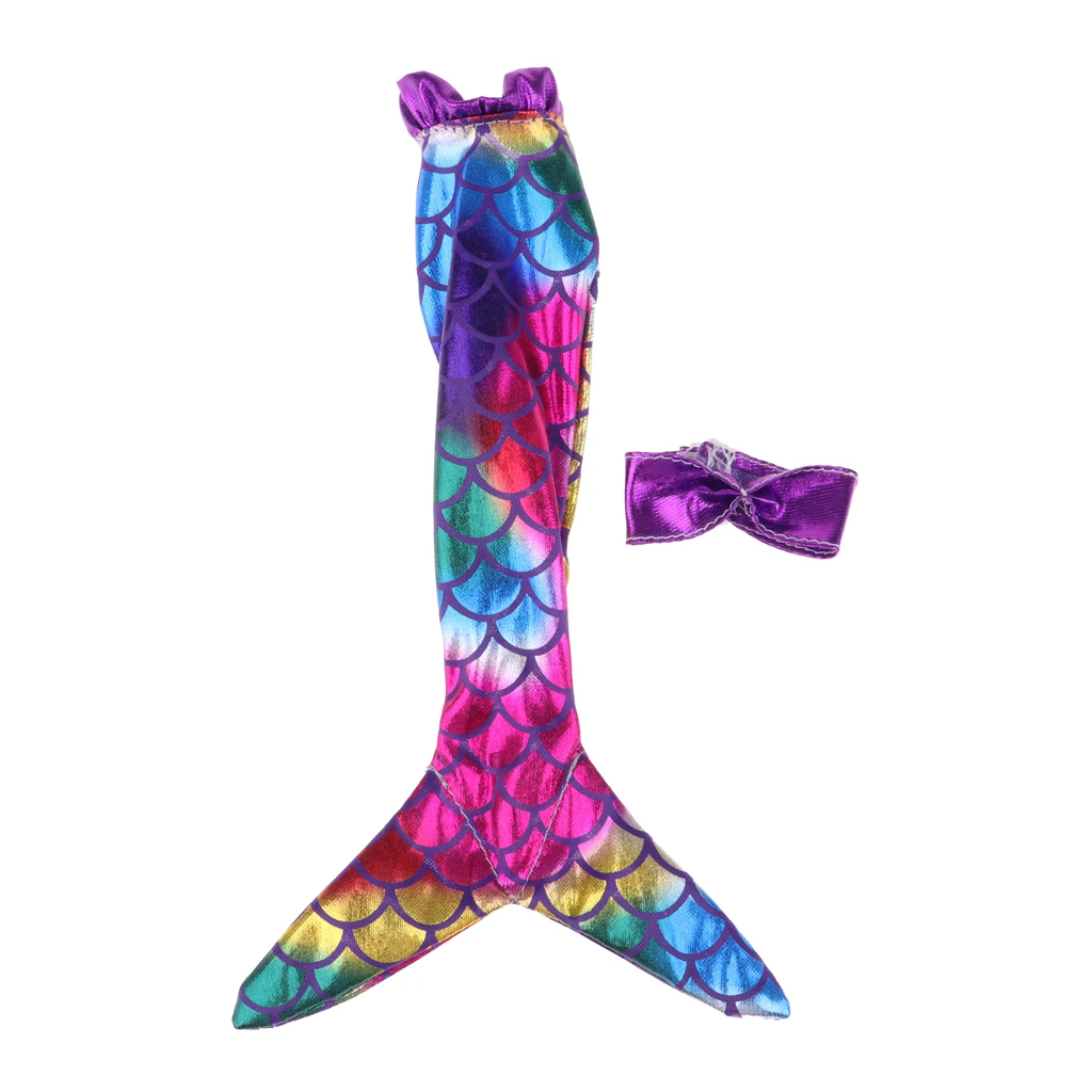 Popular Mermaid Dress Swimwear Bathing Suit For  Dolls Dress Up Colorful