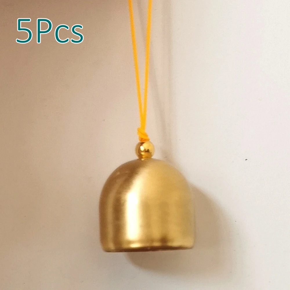 thumbnail image 1 of 5 piezas de campanas pequeñas de metal para Navidad, colgantes para árbol, decoración para fiesta de Navidad, campanillas de viento, material de bricolaje, accesorios para manualidades, adornos de cas, 1 of 5