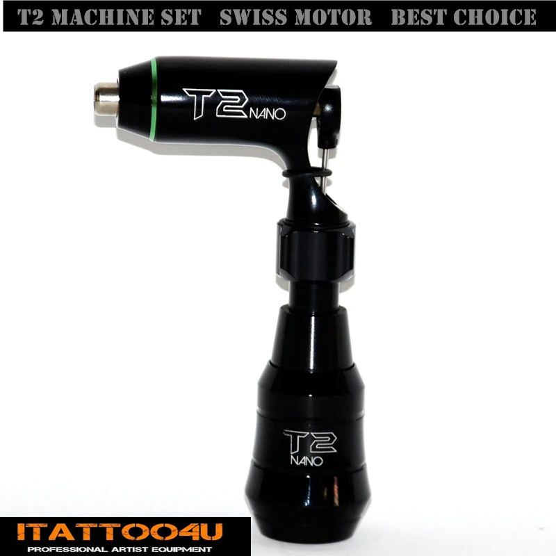 Профессиональный Т2 нано татуировки роторная машина использовать для лайнера и затенения - Цвет: black