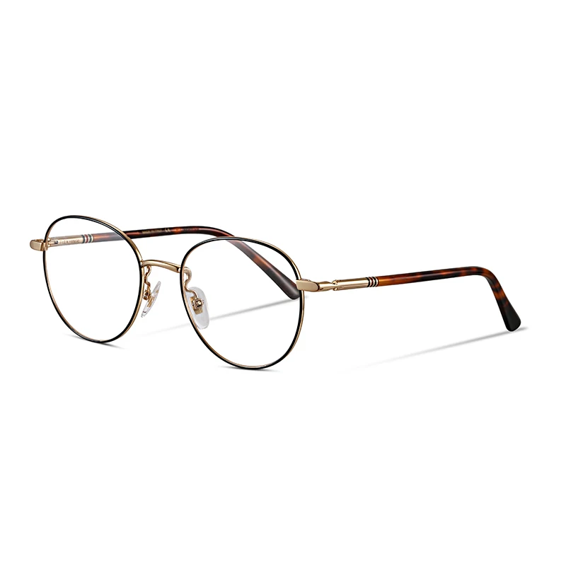 black gold tortoise Brand Designer Optical Eyeglass Frames GG0392 Retro Round Sun Glasses for Women Prescription Men Eyewear Frames - Цвет оправы: black gold tortoise