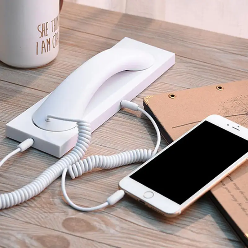 Модный телефон в ретро-стиле, bluetooth 3,0, микрофон, ретро телефон, сотовый телефон, телефонная трубка, приемник для мобильного предотвращения радиации