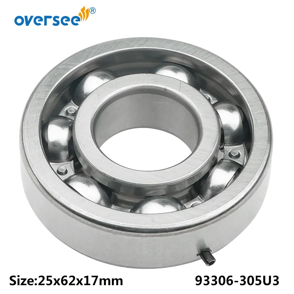 93306-305U3 Ball Bearing With Pin For Yamaha Outboard Motor 2T 20HP 30HP Size 25x62x17mm; 93306-305U0