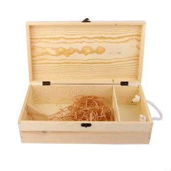 

Double Carrier Wooden Box for Wine Bottle Gift Decoration