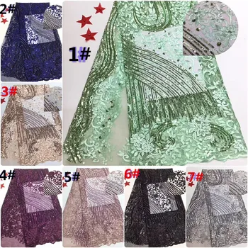 

best quality Cyndi-9.7303 embroidered African Tulle Lace Fabric African French Lace Fabric with embroidery