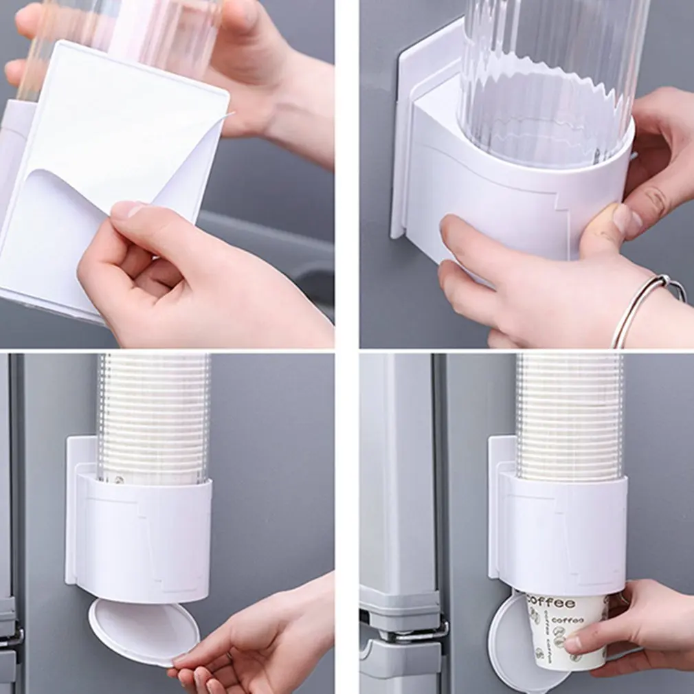 Disposable Cups Water Dispensers Wall-mounted Plastic Dispensers Cup Holders Trays Automatic Cupping Tools