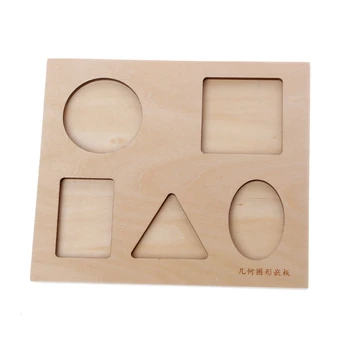 

Montessori Shapes Sorting Puzzle Geometry Board Education Preschool Kids Toys 72XC