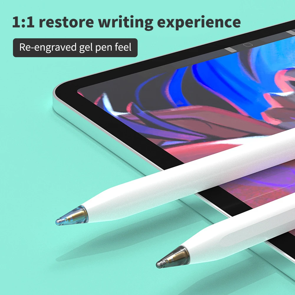 Pen002 ponta transparente para apple pencil gen 1/2 ipad stylus