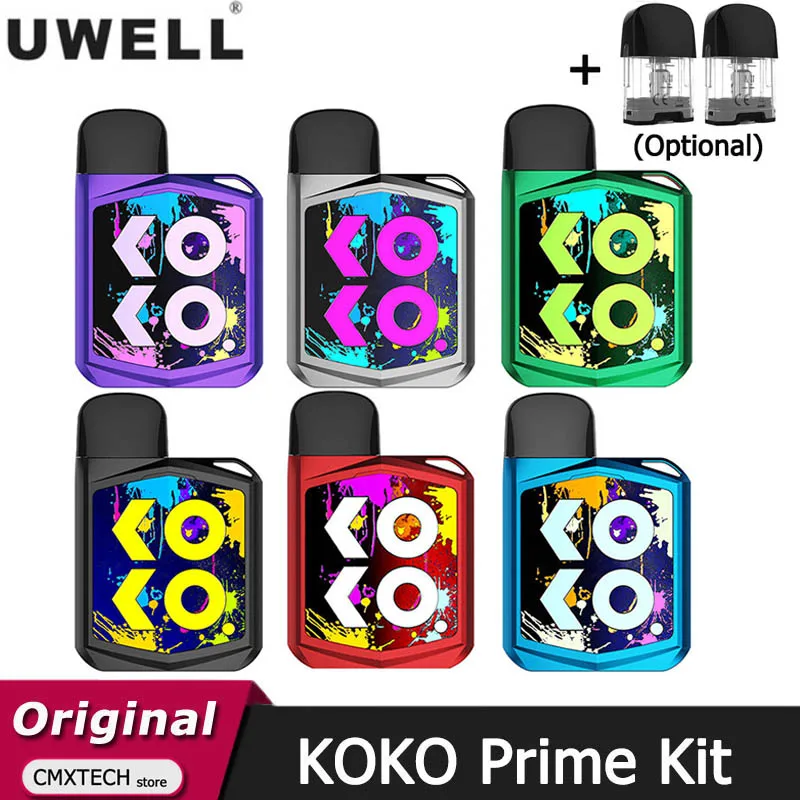 Новинка набор для вейпа Uwell Caliburn KOKO Prime с аккумулятором 690 мАч 15 Вт картридж G Pod