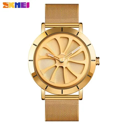 

3D Creative Watch Men Watches Turntable Rotating Dial Mens Watches Male Wristwatch Rotation Rose Gold Man Clock reloj saat todo