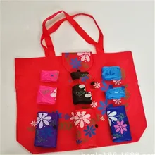 Модная женская складная сумка для покупок многоразовая Цветочная сумка Большая вместительная Ткань Оксфорд Повседневная сумка для продуктов прочная дамская сумка