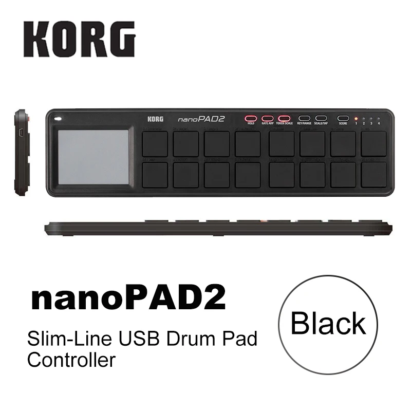 Korg nanokey2 nanopad2 nanokontrol2スリムラインusbmidiパッド16