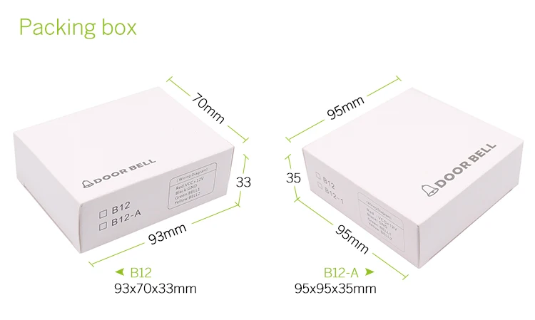 12V Wired Doorbell Package