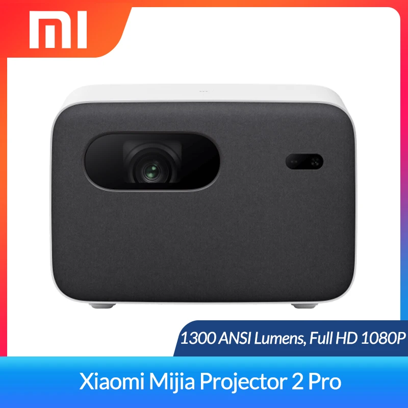Проектор Xiaomi Mijia 2 Pro 1080P DLP 1300 ANSI поддержка 4K видео ТВ домашний кинотеатр Full HD HDR10