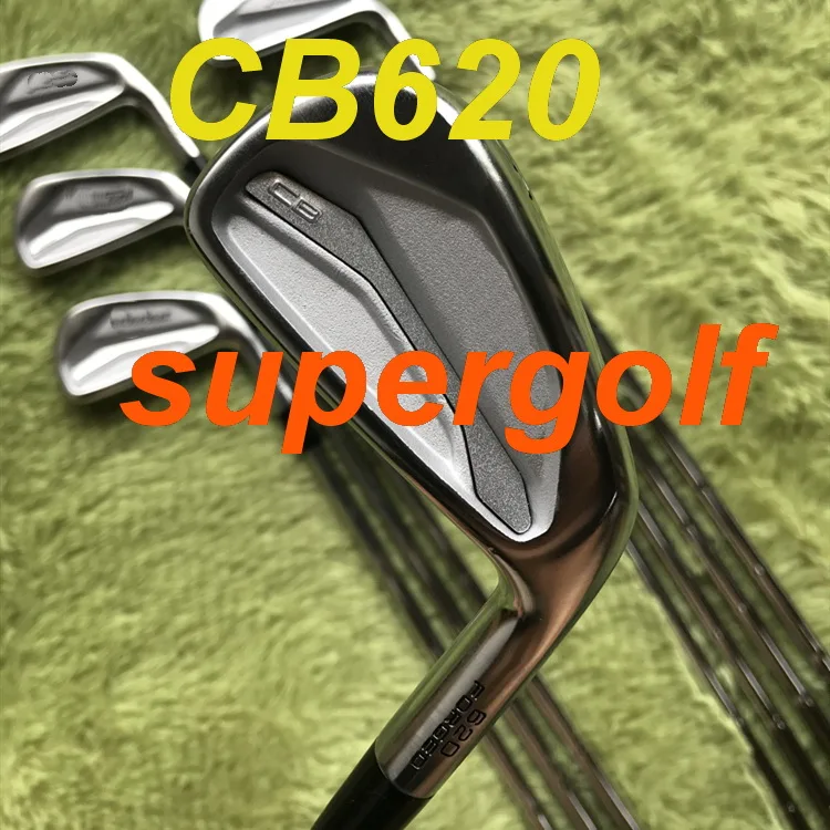 Новинка, утюги для гольфа CB620, набор кованых утюгов(3, 4, 5, 6, 7, 8, 9 P) с проектом X6.0, стальной вал, 8 шт., 620CB, клюшки для гольфа