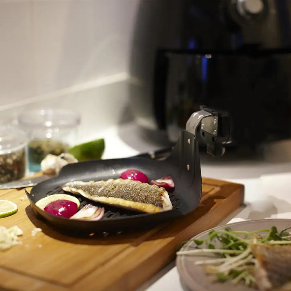 

Hot Sale!3PCS/Set Airfryer Grill Pan Round Porous Surface Non-stick Anti-splash Airfryer Grill Pan