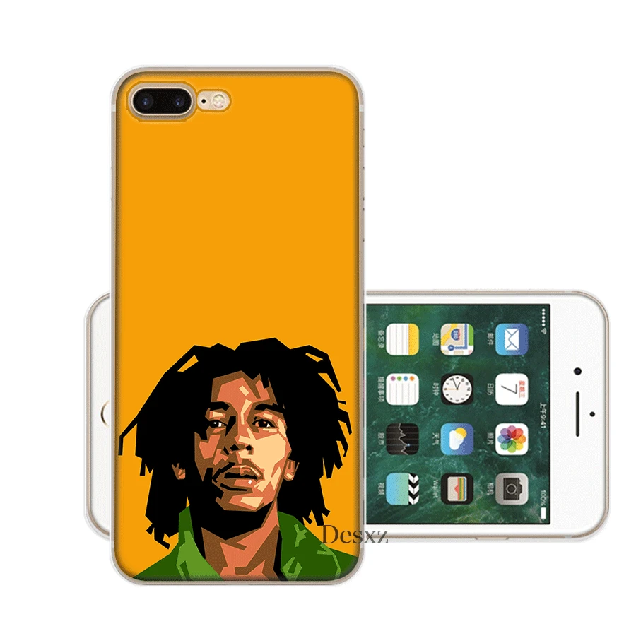 Чехол для мобильного телефона iPhone Apple XR X XS Max 6 6s 7 8 P Lus 5 5S SE Shell Bob Marleys раста Лев регги Diy Защита