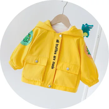 

Autumn Winter Toddler Boy Girl jacket Cute Dragon style hooded infant Outerwear babys coats fashion Kids coat children Clothes