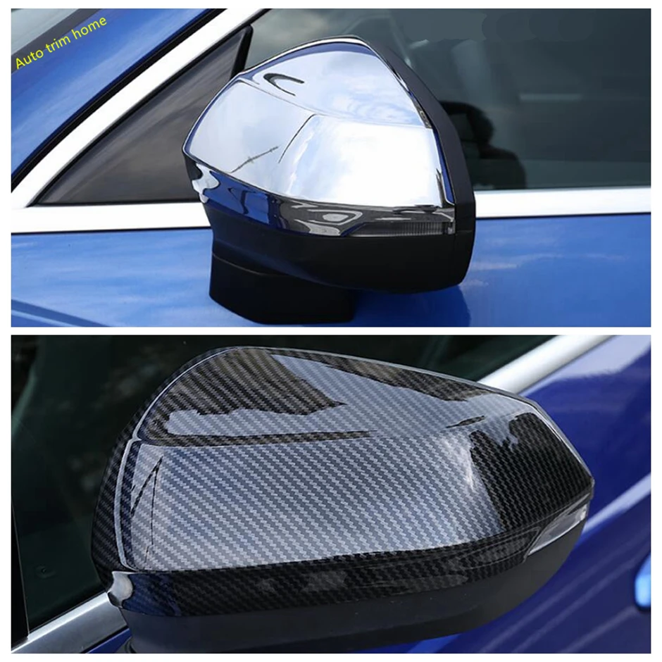 

Mirror Cover Case Rearview Side Mirror Cap Trim Fit For Audi Q3 2019 2020 2021 Auto Accessories / ABS Chrome / Carbon Fiber Look