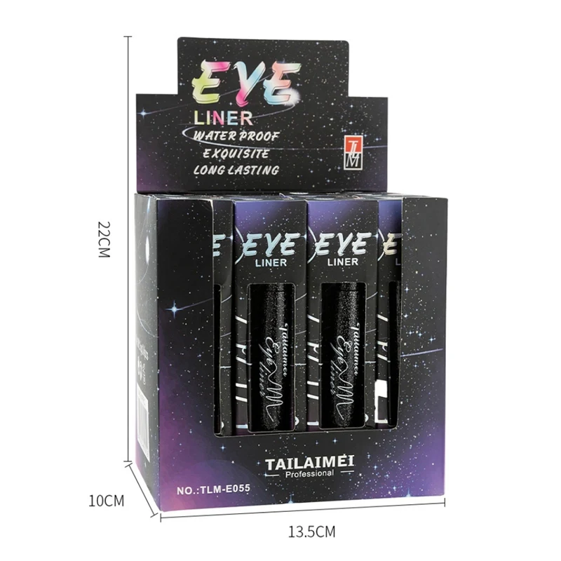 Starry Single-head Eyeliner Pen Sweatproof Waterproof atural Fast Dry Eyeliner Pen Makeup Tools Long-lasting Effect.w